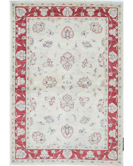 Ziegler 3' 11" X 5' 9" Hand Knotted Wool Rug 3' 11" X 5' 9" (119 X 175) / Ivory / Wool