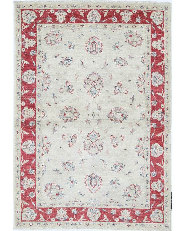 Ziegler 3' 11" X 5' 9" Hand Knotted Wool Rug 3' 11" X 5' 9" (119 X 175) / Ivory / Wool