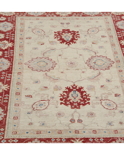 Ziegler 3' 10" X 5' 2" Hand Knotted Wool Rug 3' 10" X 5' 2" (117 X 158) / Ivory / Wool