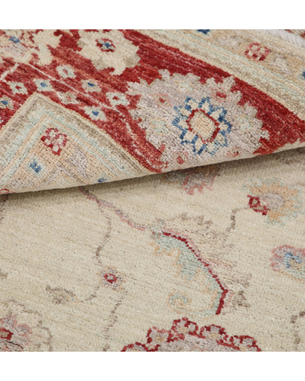 Ziegler 3' 10" X 5' 2" Hand Knotted Wool Rug 3' 10" X 5' 2" (117 X 158) / Ivory / Wool