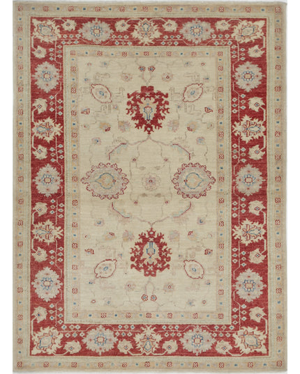 Ziegler 3' 10" X 5' 2" Hand Knotted Wool Rug 3' 10" X 5' 2" (117 X 158) / Ivory / Wool