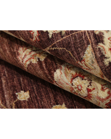 Ziegler 3' 9" X 5' 10" Hand Knotted Wool Rug 3' 9" X 5' 10" (114 X 178) / Brown / Wool