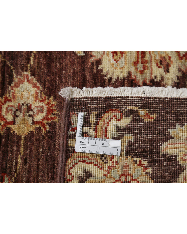 Ziegler 3' 9" X 5' 10" Hand Knotted Wool Rug 3' 9" X 5' 10" (114 X 178) / Brown / Wool