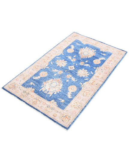 Ziegler 2' 7" X 4' 0" Hand Knotted Wool Rug 2' 7" X 4' 0" (79 X 122) / Blue / Wool