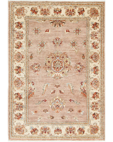 Ziegler 2' 8" X 3' 9" Hand Knotted Wool Rug 2' 8" X 3' 9" (81 X 114) / Pink / Wool