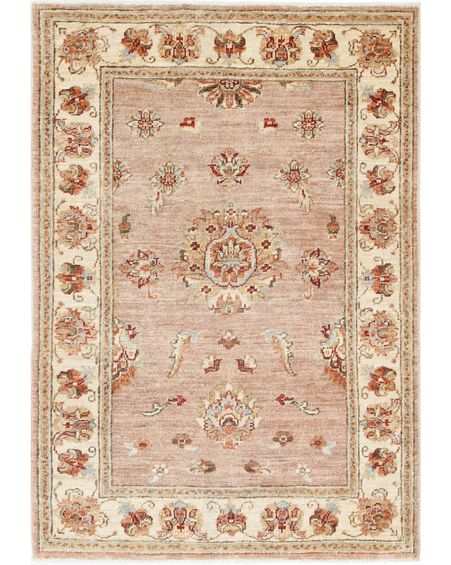 Ziegler 2' 8" X 3' 9" Hand Knotted Wool Rug 2' 8" X 3' 9" (81 X 114) / Pink / Wool