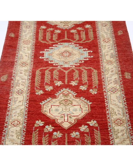 Ziegler 2' 8" X 6' 6" Hand Knotted Wool Rug 2' 8" X 6' 6" (81 X 198) / Red / Wool