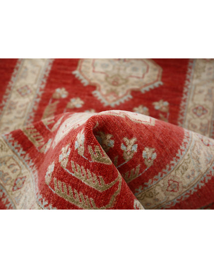 Ziegler 2' 8" X 6' 6" Hand Knotted Wool Rug 2' 8" X 6' 6" (81 X 198) / Red / Wool