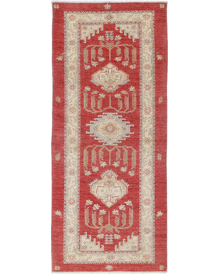 Ziegler 2' 8" X 6' 6" Hand Knotted Wool Rug 2' 8" X 6' 6" (81 X 198) / Red / Wool