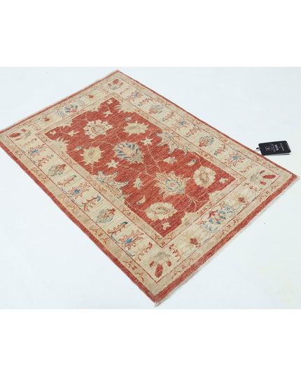 Ziegler 2' 7" X 3' 9" Hand Knotted Wool Rug 2' 7" X 3' 9" (79 X 114) / Red / Wool