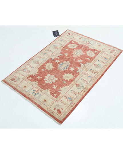 Ziegler 2' 7" X 3' 9" Hand Knotted Wool Rug 2' 7" X 3' 9" (79 X 114) / Red / Wool