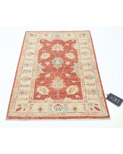 Ziegler 2' 7" X 3' 9" Hand Knotted Wool Rug 2' 7" X 3' 9" (79 X 114) / Red / Wool