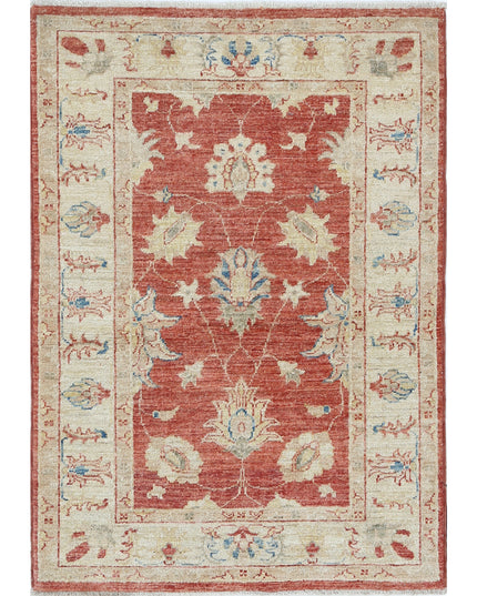 Ziegler 2' 7" X 3' 9" Hand Knotted Wool Rug 2' 7" X 3' 9" (79 X 114) / Red / Wool