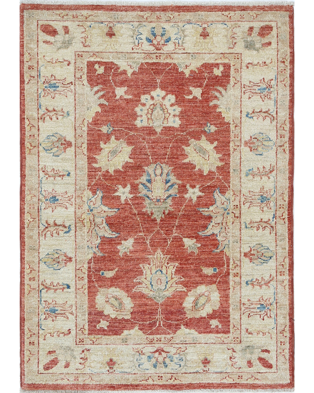 Ziegler 2' 7" X 3' 9" Hand Knotted Wool Rug 2' 7" X 3' 9" (79 X 114) / Red / Wool