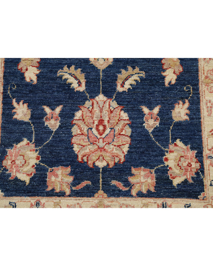 Ziegler 2' 7" X 4' 4" Hand Knotted Wool Rug 2' 7" X 4' 4" (79 X 132) / Blue / Wool
