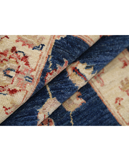 Ziegler 2' 7" X 4' 4" Hand Knotted Wool Rug 2' 7" X 4' 4" (79 X 132) / Blue / Wool