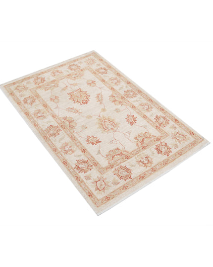 Ziegler 2' 8" X 3' 10" Hand Knotted Wool Rug 2' 8" X 3' 10" (81 X 117) / Ivory / Wool
