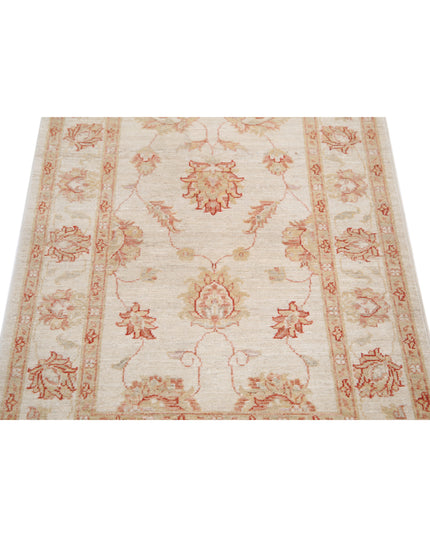 Ziegler 2' 8" X 3' 10" Hand Knotted Wool Rug 2' 8" X 3' 10" (81 X 117) / Ivory / Wool