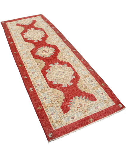 Ziegler 2' 11" X 7' 9" Hand Knotted Wool Rug 2' 11" X 7' 9" (89 X 236) / Red / Wool