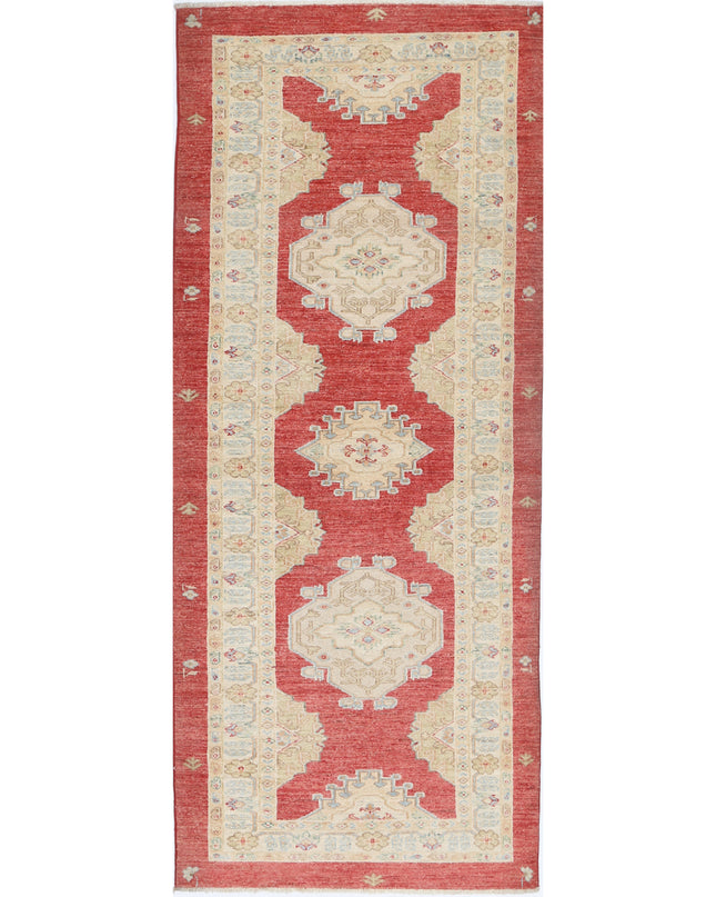 Ziegler 2' 11" X 7' 9" Hand Knotted Wool Rug 2' 11" X 7' 9" (89 X 236) / Red / Wool