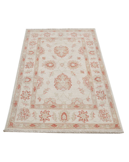 Ziegler 2' 7" X 4' 3" Hand Knotted Wool Rug 2' 7" X 4' 3" (79 X 130) / Ivory / Wool