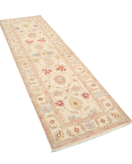 Ziegler 2' 7" X 8' 2" Hand Knotted Wool Rug 2' 7" X 8' 2" (79 X 249) / Ivory / Wool