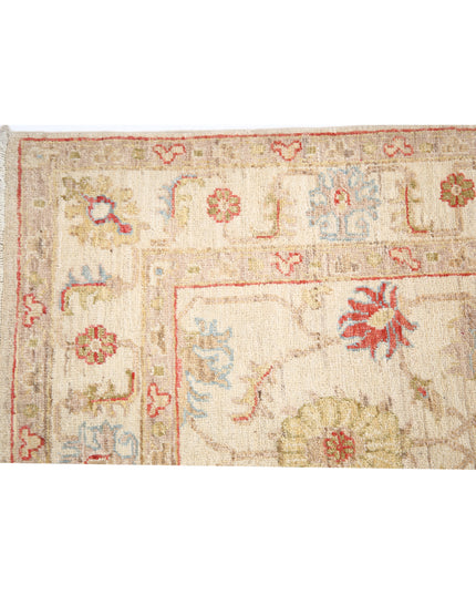 Ziegler 2' 7" X 8' 2" Hand Knotted Wool Rug 2' 7" X 8' 2" (79 X 249) / Ivory / Wool