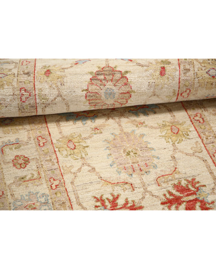 Ziegler 2' 7" X 8' 2" Hand Knotted Wool Rug 2' 7" X 8' 2" (79 X 249) / Ivory / Wool