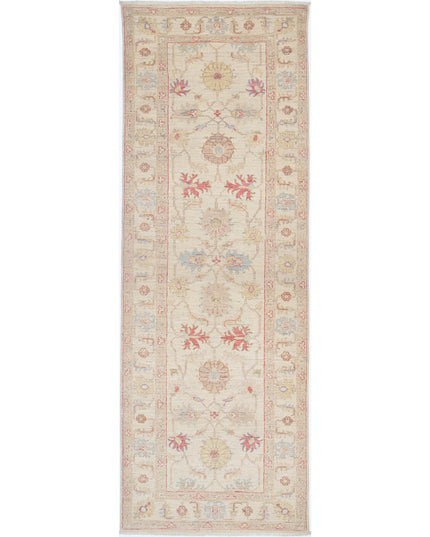 Ziegler 2' 7" X 8' 2" Hand Knotted Wool Rug 2' 7" X 8' 2" (79 X 249) / Ivory / Wool