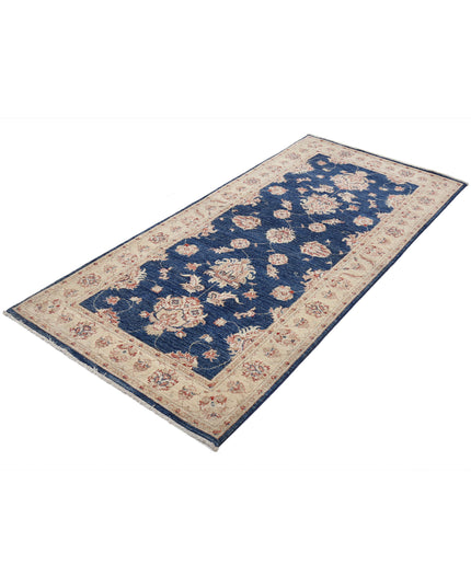 Ziegler 3' 2" X 6' 11" Hand Knotted Wool Rug 3' 2" X 6' 11" (97 X 211) / Blue / Wool