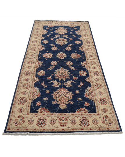 Ziegler 3' 2" X 6' 11" Hand Knotted Wool Rug 3' 2" X 6' 11" (97 X 211) / Blue / Wool