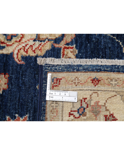 Ziegler 3' 2" X 6' 11" Hand Knotted Wool Rug 3' 2" X 6' 11" (97 X 211) / Blue / Wool