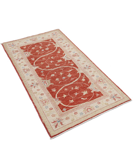 Ziegler 2' 8" X 4' 7" Hand Knotted Wool Rug 2' 8" X 4' 7" (81 X 140) / Red / Wool