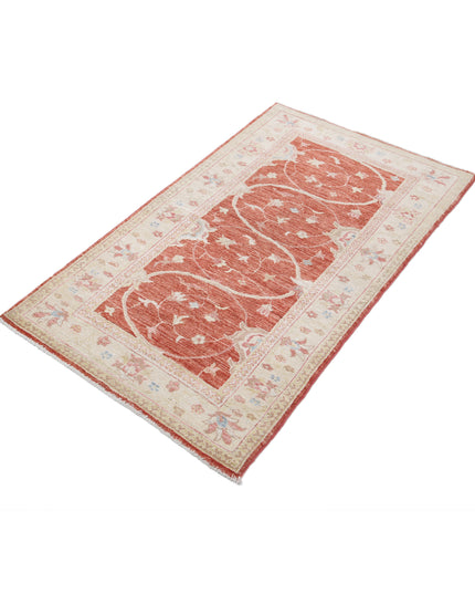 Ziegler 2' 8" X 4' 7" Hand Knotted Wool Rug 2' 8" X 4' 7" (81 X 140) / Red / Wool