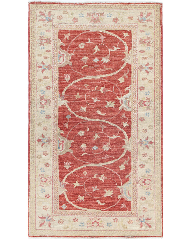 Ziegler 2' 8" X 4' 7" Hand Knotted Wool Rug 2' 8" X 4' 7" (81 X 140) / Red / Wool