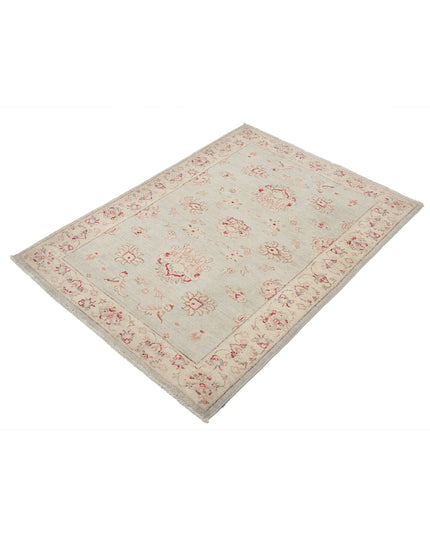 Ziegler 3' 0" X 4' 2" Hand Knotted Wool Rug 3' 0" X 4' 2" (91 X 127) / Blue / Wool