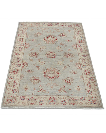 Ziegler 3' 0" X 4' 2" Hand Knotted Wool Rug 3' 0" X 4' 2" (91 X 127) / Blue / Wool