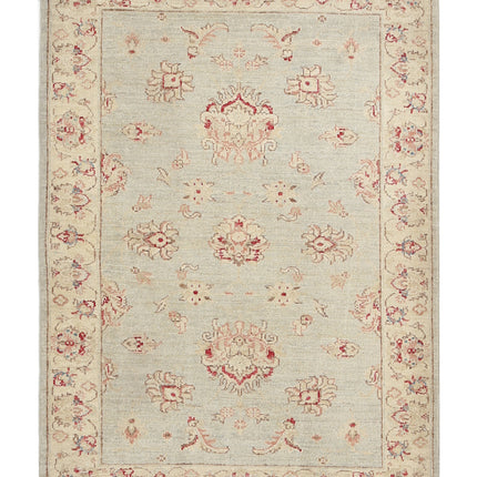 Ziegler 3' 0" X 4' 2" Hand Knotted Wool Rug 3' 0" X 4' 2" (91 X 127) / Blue / Wool