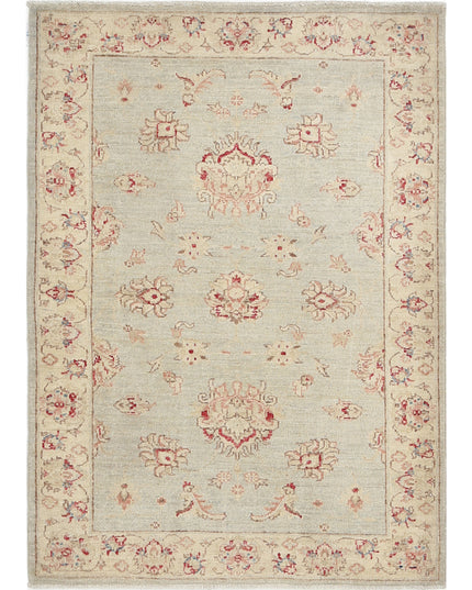 Ziegler 3' 0" X 4' 2" Hand Knotted Wool Rug 3' 0" X 4' 2" (91 X 127) / Blue / Wool