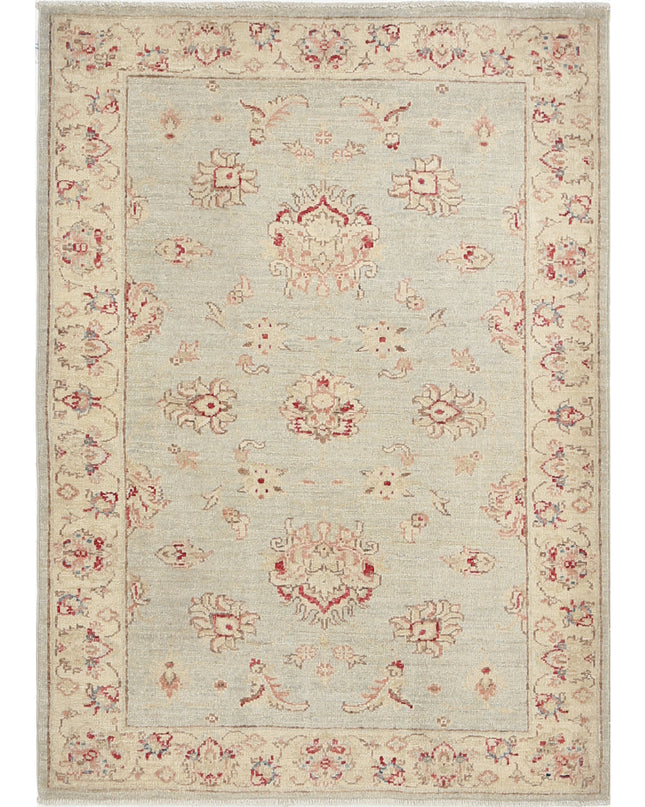 Ziegler 3' 0" X 4' 2" Hand Knotted Wool Rug 3' 0" X 4' 2" (91 X 127) / Blue / Wool