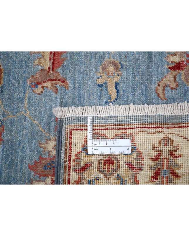 Ziegler 2' 6" X 9' 9" Hand Knotted Wool Rug 2' 6" X 9' 9" (76 X 297) / Blue / Wool