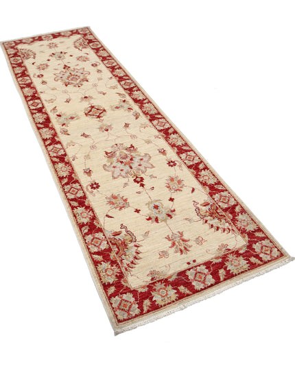 Ziegler 2' 7" X 8' 4" Hand Knotted Wool Rug 2' 7" X 8' 4" (79 X 254) / Ivory / Wool
