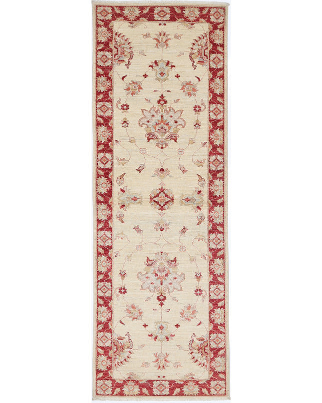 Ziegler 2' 7" X 8' 4" Hand Knotted Wool Rug 2' 7" X 8' 4" (79 X 254) / Ivory / Wool