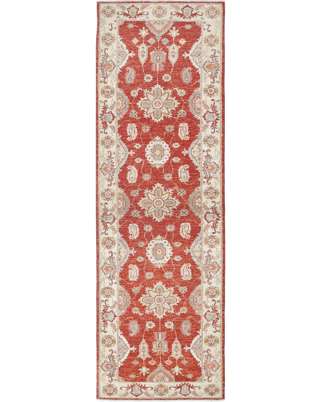 Ziegler 2' 7" X 8' 0" Hand Knotted Wool Rug 2' 7" X 8' 0" (79 X 244) / Red / Wool