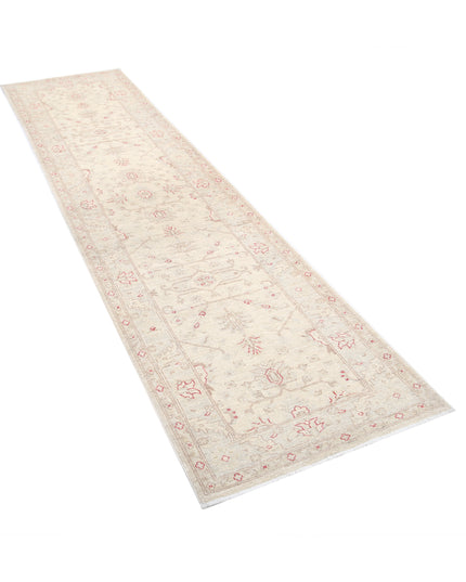 Ziegler 2' 7" X 9' 7" Hand Knotted Wool Rug 2' 7" X 9' 7" (79 X 292) / Ivory / Wool