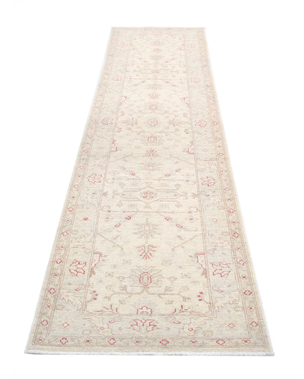 Ziegler 2' 7" X 9' 7" Hand Knotted Wool Rug 2' 7" X 9' 7" (79 X 292) / Ivory / Wool