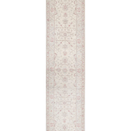 Ziegler 2' 7" X 9' 7" Hand Knotted Wool Rug 2' 7" X 9' 7" (79 X 292) / Ivory / Wool
