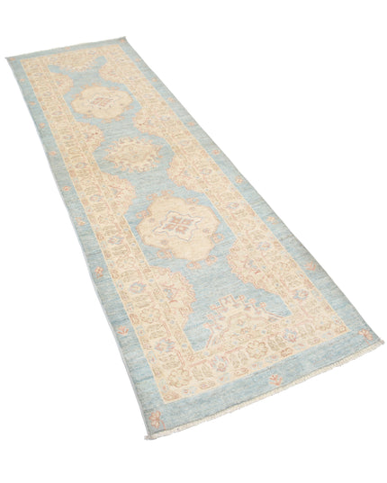 Ziegler 2' 7" X 8' 0" Hand Knotted Wool Rug 2' 7" X 8' 0" (79 X 244) / Blue / Wool
