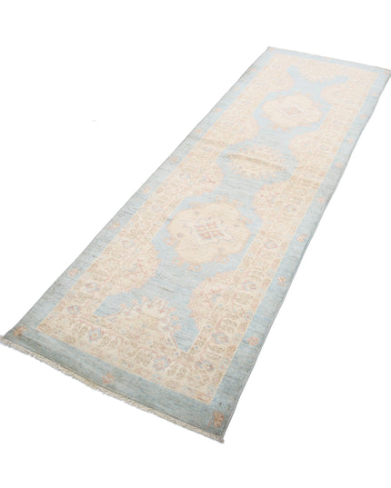 Ziegler 2' 7" X 8' 0" Hand Knotted Wool Rug 2' 7" X 8' 0" (79 X 244) / Blue / Wool