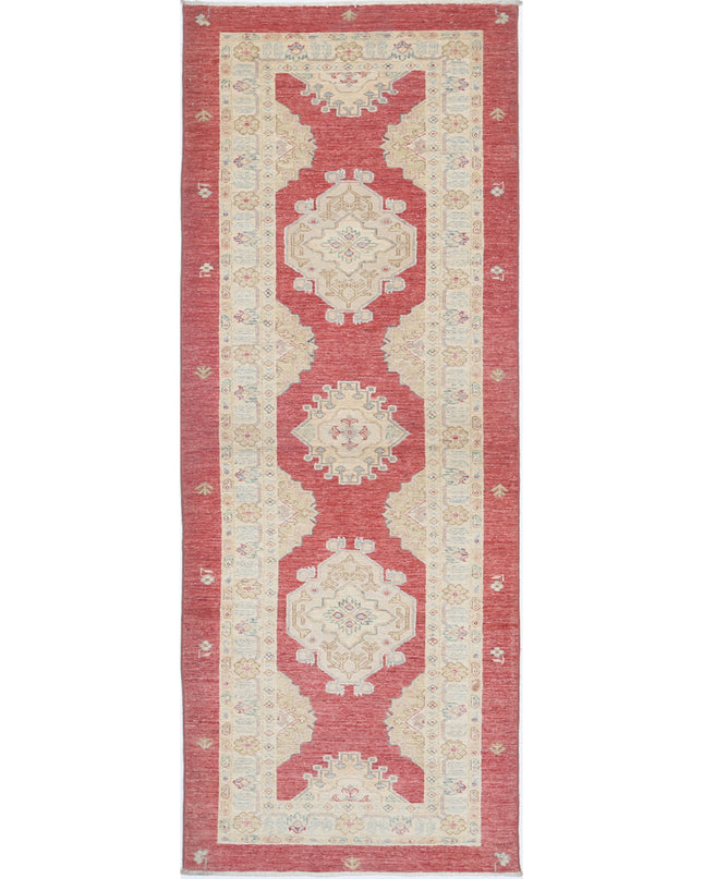 Ziegler 2' 11" X 7' 10" Hand Knotted Wool Rug 2' 11" X 7' 10" (89 X 239) / Red / Wool